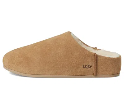 Ugg Chestnut Brown Suede Leather Elea Slip-on Slippers