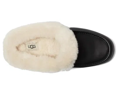 Ugg Ansley Leather Mule Slippers In Black
