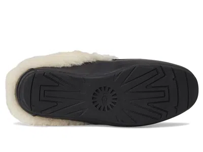 Ugg Ansley Leather Mule Slippers In Black