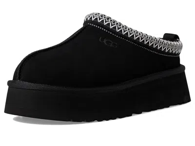 Ugg Tazz Ii 1174471-blk Slipper Black Suede Faux Fur Platform Rhs6920 In Multi