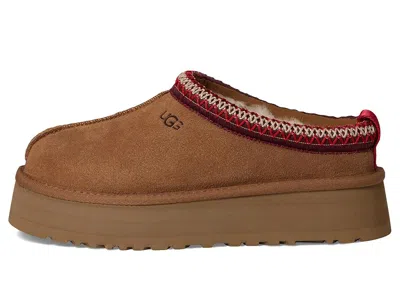 Ugg Platform Slip-on Shoes With Decorative Braided Trim In Brown