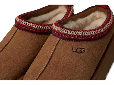 Ugg Platform Slip-on Shoes With Decorative Braided Trim In Brown