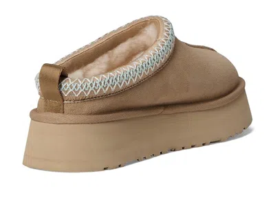 Ugg Tazz Beige Sabot With Embossed Logo In Suede Woman In Multi