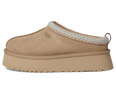 Ugg Tazz Beige Sabot With Embossed Logo In Suede Woman In Multi