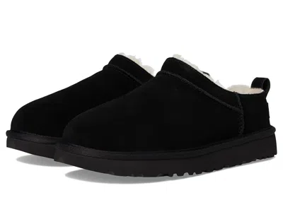 Ugg Classic Micro Suede Slippers In Black