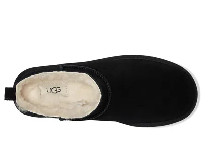 Ugg Classic Micro Suede Slippers In Black
