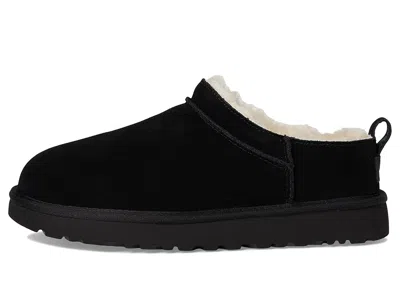 Ugg Classic Micro Suede Slippers In Black