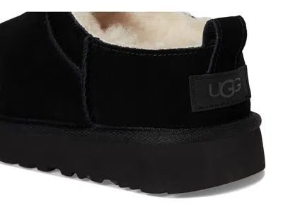 Ugg Classic Micro Suede Slippers In Black
