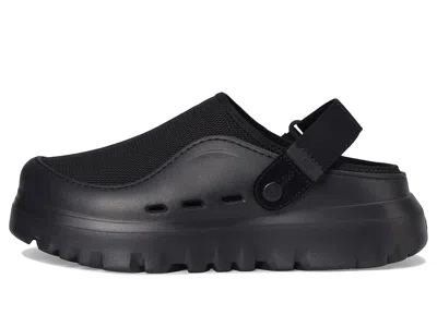 Ugg Adjustable Back Strap Clogs With Mesh Upper In Black