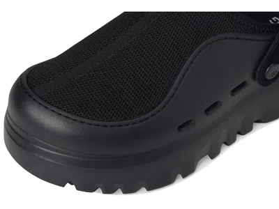 Ugg Adjustable Back Strap Clogs With Mesh Upper In Black