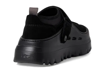 Ugg Adjustable Back Strap Clogs With Mesh Upper In Black