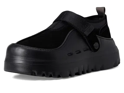 Ugg Adjustable Back Strap Clogs With Mesh Upper In Black