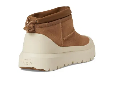Ugg Cl Ultra Mini Weathe Ankle Boots In Leather Color Suede
