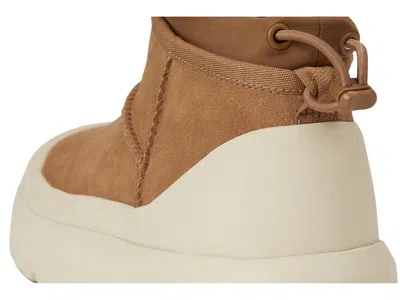 Ugg Cl Ultra Mini Weathe Ankle Boots In Leather Color Suede