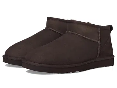 Ugg M Classic Ultra Mini Dusted Cocoa Ankle Boot In Brown