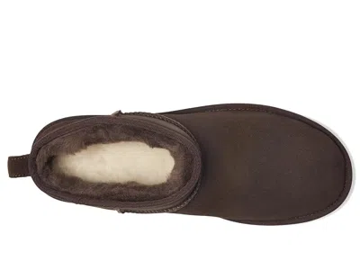 Ugg M Classic Ultra Mini Dusted Cocoa Ankle Boot In Brown