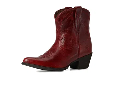 Ariat Maggie J Toe Short Western Boot In Red