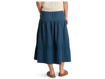 Toad And Co Airscape Midi Skirt In Blue