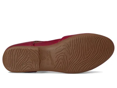 Dansko Liv Ankle Strap Flat In Red