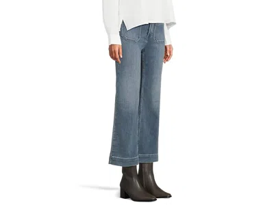 Faherty Stretch Terry Patch Pocket Ankle Pants In Blue