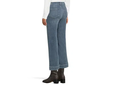Faherty Stretch Terry Patch Pocket Ankle Pants In Blue