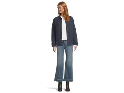 Faherty Stretch Terry Patch Pocket Ankle Pants In Blue
