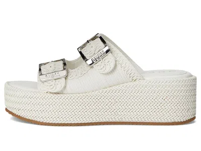 Guess Binks 2 Platform Sandal In White