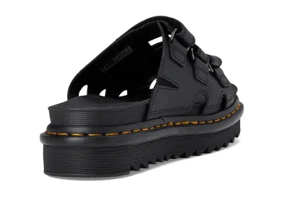 Dr. Martens Black Leather Platform In Black