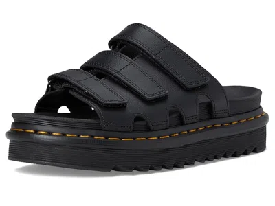 Dr. Martens Black Leather Platform In Black