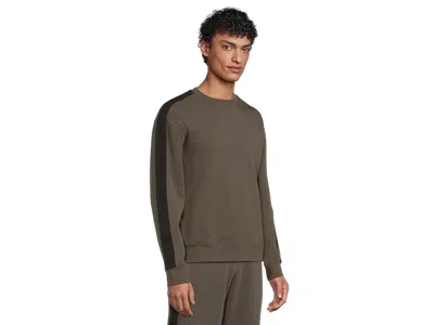 Armani Exchange Tape Logo Pullover Sweatshirt In Gray