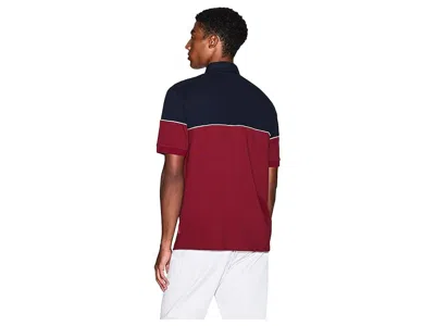Armani Exchange Script Logo Colorblock Polo In Multi