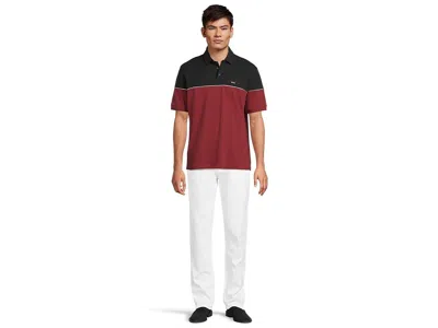 Armani Exchange Script Logo Colorblock Polo In Multi