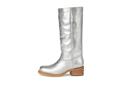 Frye Campus 14l Cowboy In Silver