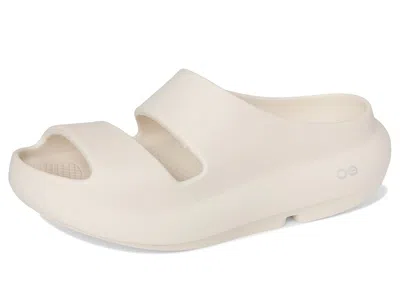 Oofos Ooyea Slide Sandal In White