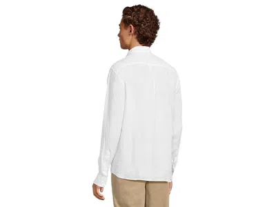 Vineyard Vines Surfside Solid Linen Shirt In White