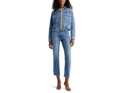 Ag Robyn Denim Button-front Jacket In Ventura In Blue