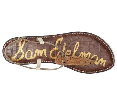 Sam Edelman Gigi Thong Sandal Natural Multi Python In Brown
