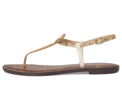 Sam Edelman Gigi Thong Sandal Natural Multi Python In Brown