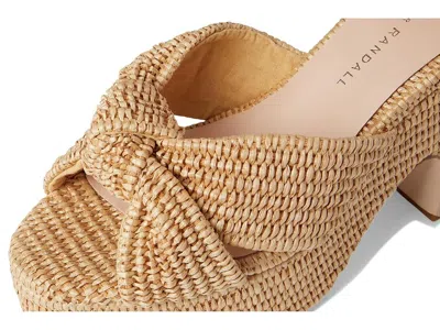 Loeffler Randall Raffia Knotted Chunky Platform Sandals In Natural