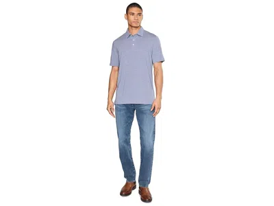 Faherty Short Sleeve Movement Polo In Blue