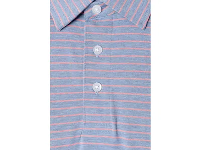 Faherty Short Sleeve Movement Polo In Blue