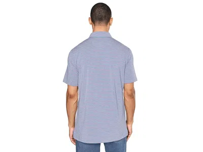 Faherty Short Sleeve Movement Polo In Blue