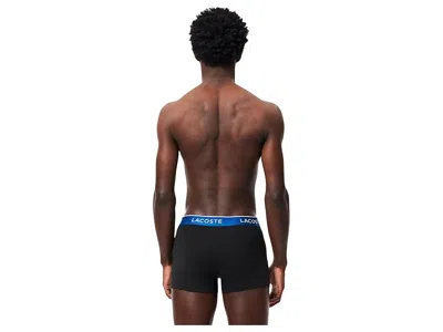 Lacoste Cotton Stretch Jersey Trunks 3 Pack Multi In Multi