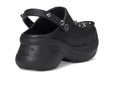Crocs Mule Donna W Bae Studded Clog Black In Black