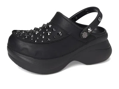 Crocs Mule Donna W Bae Studded Clog Black In Black