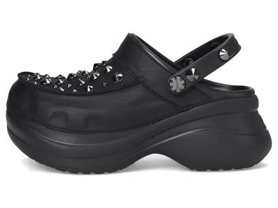 Crocs Mule Donna W Bae Studded Clog Black In Black