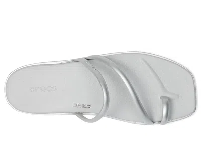 Crocs Miami Toe Loop Sandal In Silver