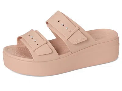 Crocs Brooklyn Buckle Low Wedge In Multi