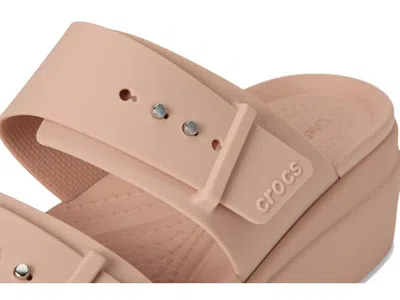 Crocs Brooklyn Buckle Low Wedge In Multi
