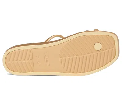 Crocs Miami Toe Loop Sandal In Gold